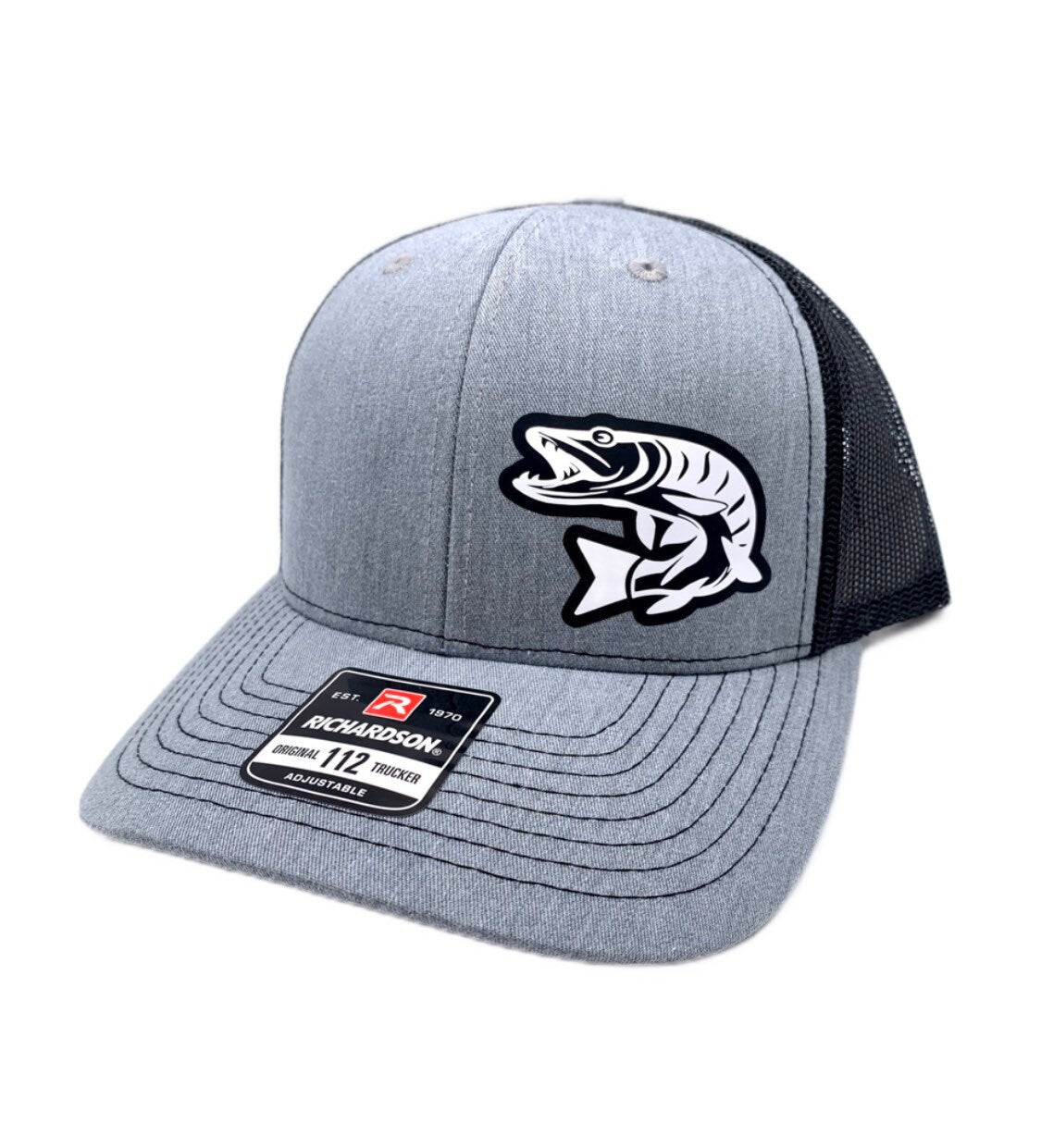 Musky Fishing SnapBack Adjustable Hat with multiple hat color options