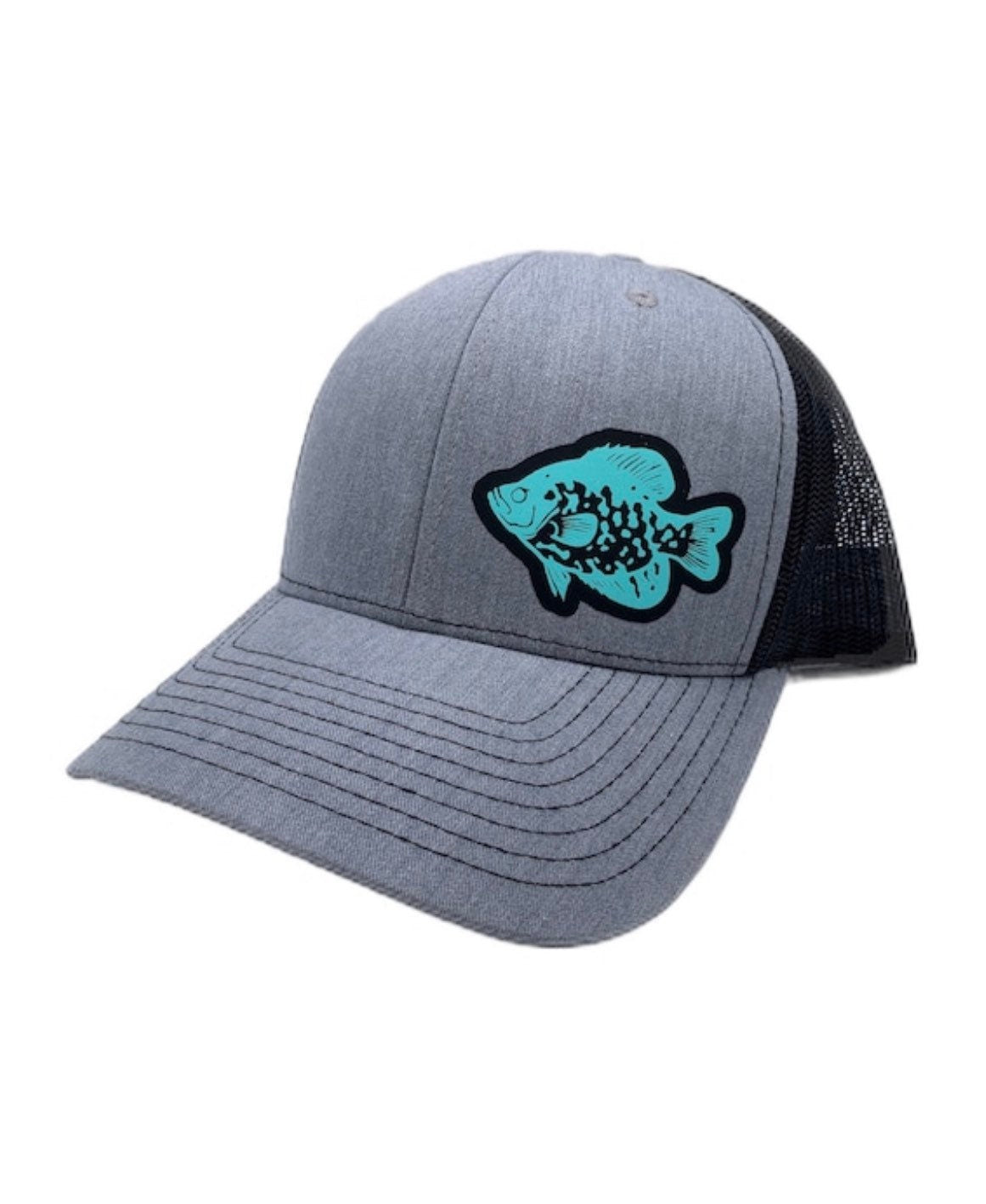 Crappie Fishing SnapBack Adjustable Hat with multiple hat color options