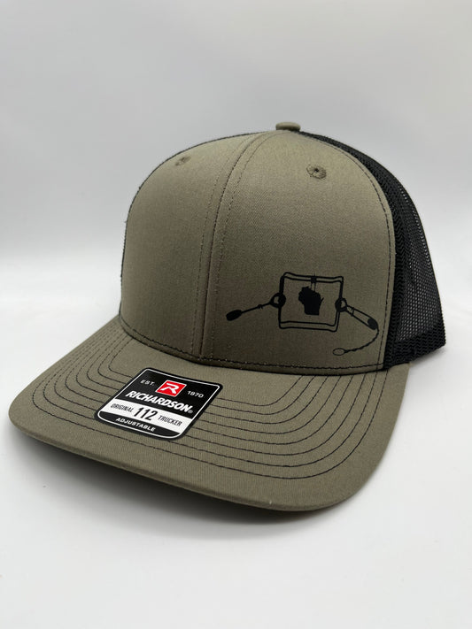 Any State Conibear Trap Richardson Loden/Black SnapBack Adjustable Hat