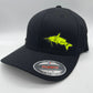 Catfish Fishing Black Flexfit Fitted Hat in Multiple sizes