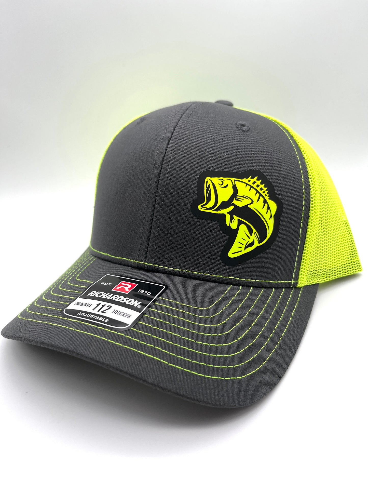 Large Mouth Bass Fishing Snap Back Adjustable Hat with Multiple Hat Options