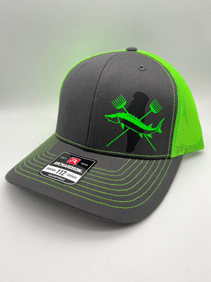 Sturgeon Spearing Snap Back Adjustable Hat with Multiple Hat Options
